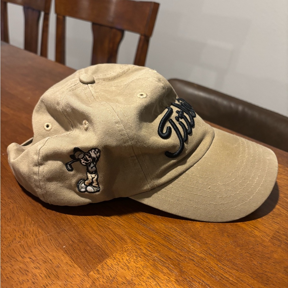 Titleist Khaki Cap with Mickey Golfer, Disney